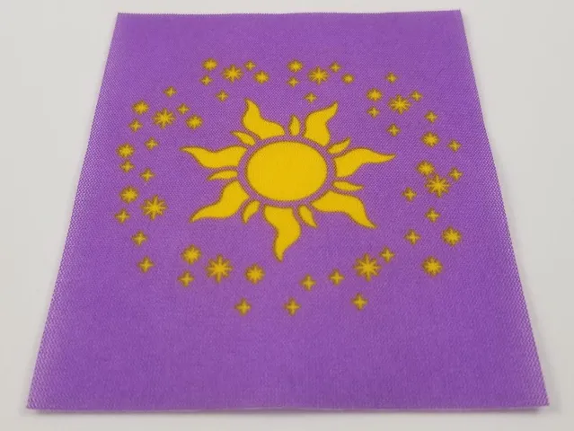 Duplo, Cloth Blanket 8 x 10 cm with Yellow Sun and Stardust Pattern