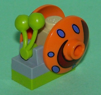 Snail, SpongeBob SquarePants with Orange Shell (Gary) - Brick Built