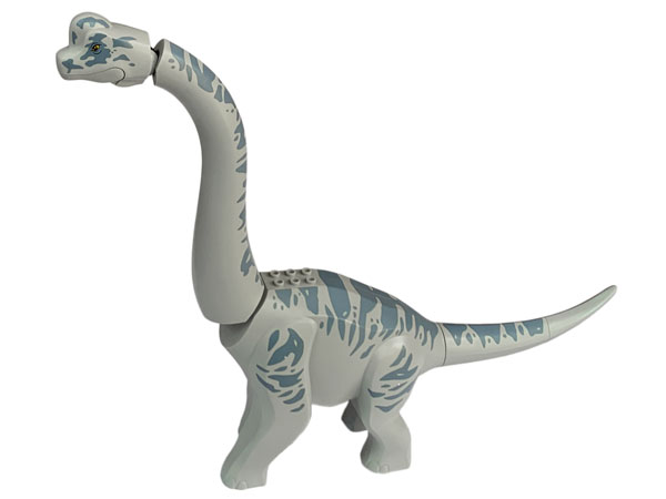 Dinosaur Brachiosaurus with Sand Blue Stripes