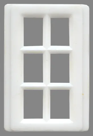 Window 6 Pane for Slotted Bricks