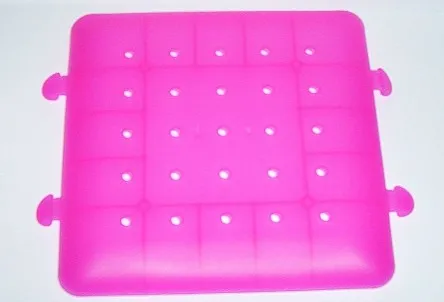 Clikits Container, Square Box with 25 Holes - Lid