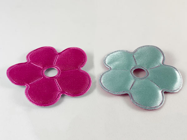 Clikits, Icon Accent Cloth Puffy Flower 5 Petals 5 1/2 x 5 1/2
