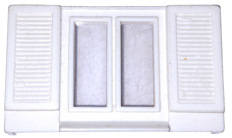 Window 1 x 6 x 3 Shuttered, with Glass for Slotted Bricks