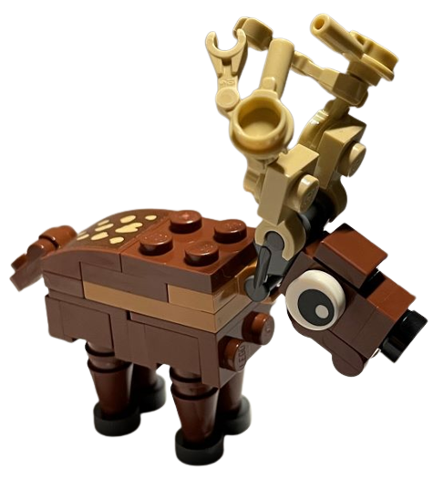 Deer / Stag / Reindeer with Sticker - Brick Built