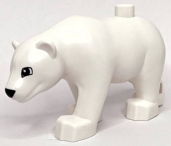 Duplo Bear Adult with Black Eyes and Nose Pattern