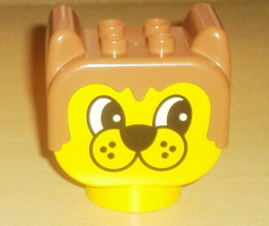 Duplo Figure Head Animal 2 x 2 Base Bear