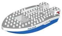Duplo Boat Hull 8 x 17 with Police Pattern
