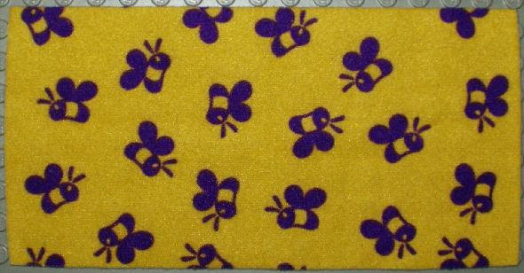 Duplo, Cloth 4 x 8 with Purple Bee Pattern