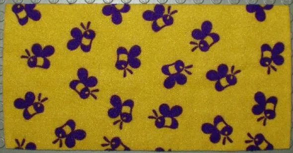 Duplo, Cloth 4 x 8 with Purple Bee Pattern