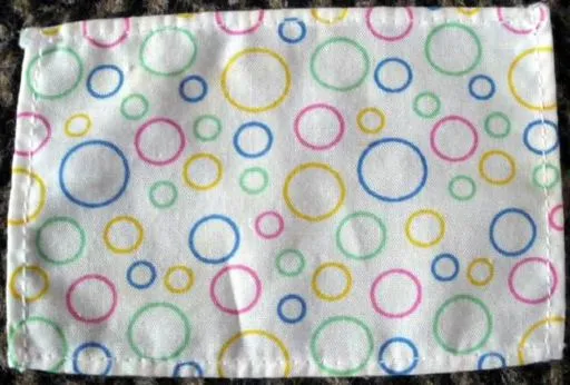 Duplo, Cloth Curtain with Multi-Colored Circles Pattern