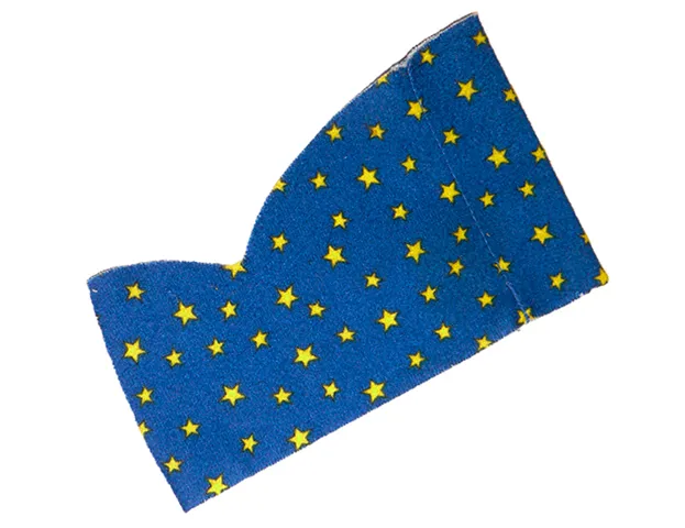Duplo, Cloth Curtain with Yellow Stars Pattern Right