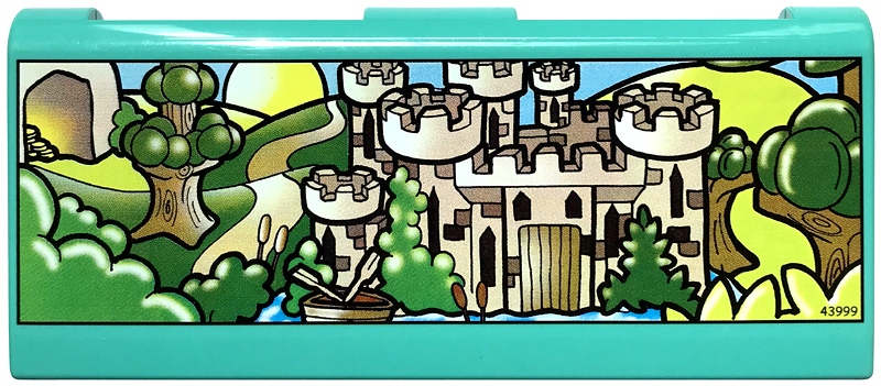 Story Builder Crazy Castle Card Storage Unit and Memory Card with Castle Pattern