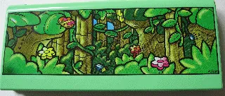 Story Builder Jungle Jam Card Storage Unit and Memory Card with Jungle Scene Pattern
