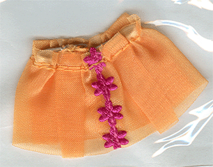 Duplo Wear Cloth Skirt with Magenta Flowers (Set 4825)