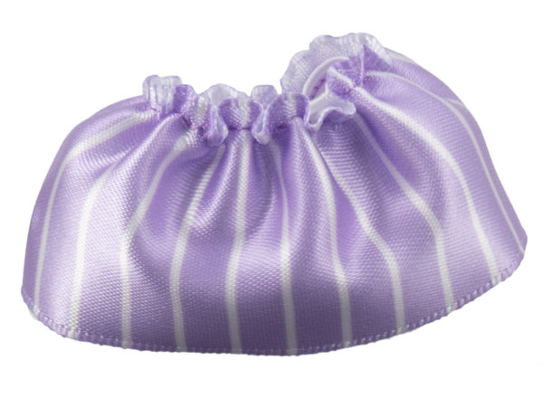 Duplo Wear Cloth Skirt Satin with White Stripes Pattern