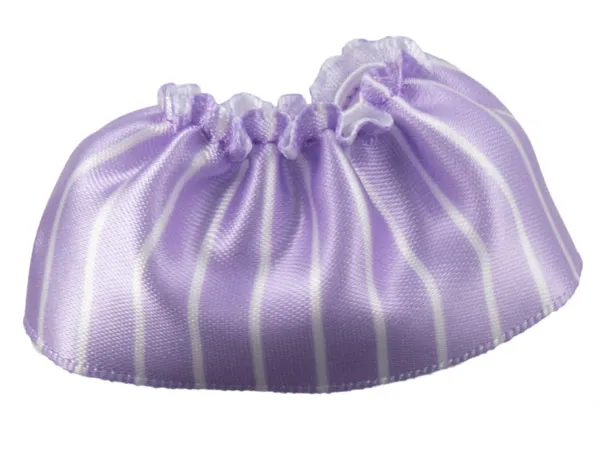 Duplo Wear Cloth Skirt Satin with White Stripes Pattern