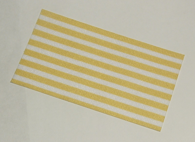 Duplo, Cloth Towel 5 x 9 cm with Yellow Stripes Pattern