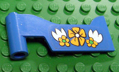 Fabuland Car Door Left With Flowers Pattern (Sticker) - Set 3635