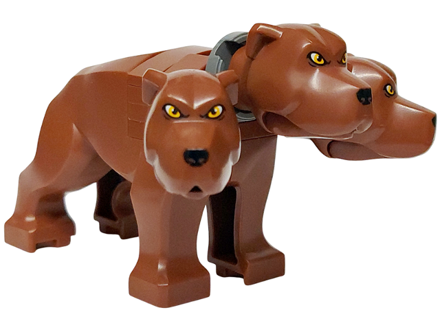 Dog, Harry Potter, Three-Headed, Neutral (Fluffy) - Brick Built