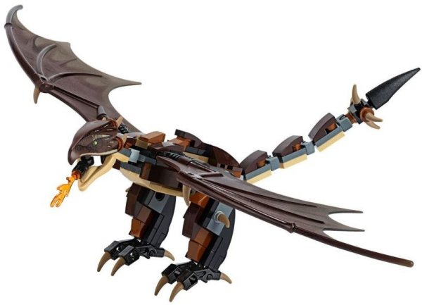 Dragon, Harry Potter (Hungarian Horntail, Dark Brown Wings) - Brick Built