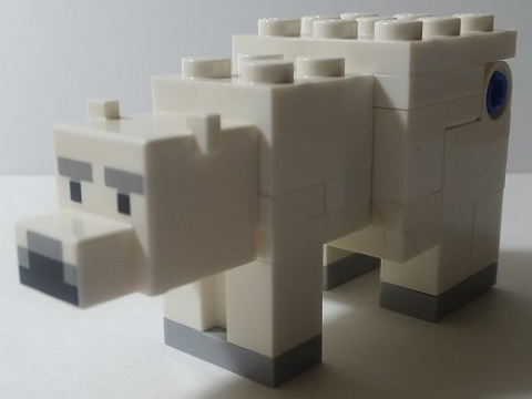 Minecraft Polar Bear - Brick Built