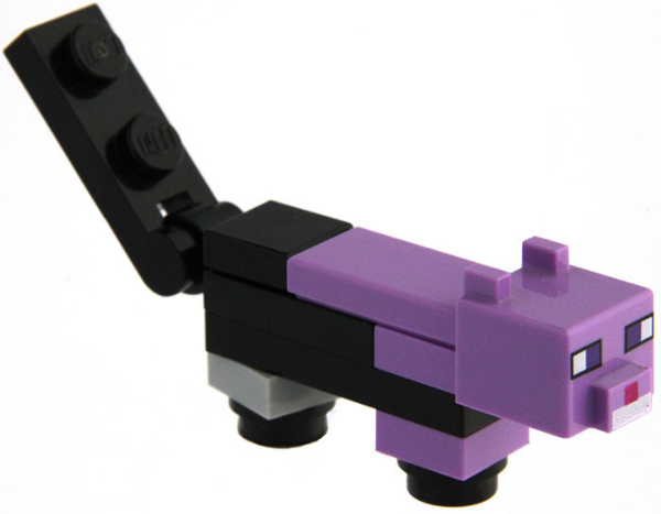 Minecraft Cat, Dyed - Brick Built