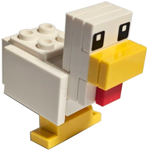 Minecraft Chicken, Large - Brick Built