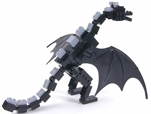 Minecraft Ender Dragon, Original Version - Brick Built