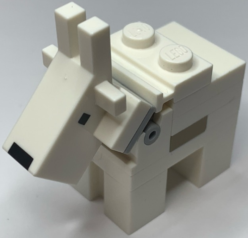 Minecraft Goat (2 Studs on Top) - Brick Built