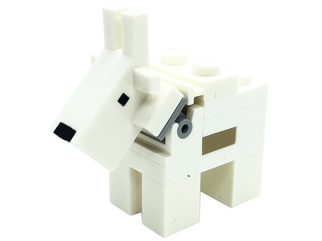 Minecraft Goat (4 Studs on Top, 2 Plate 1 x 1 on Back) - Brick Built