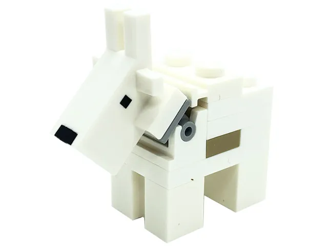 Minecraft Goat (4 Studs on Top, 2 Plate 1 x 1 on Back) - Brick Built