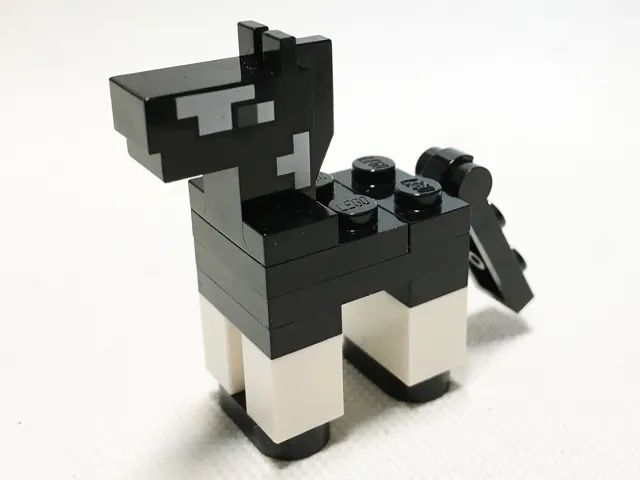 Minecraft Horse Baby / Foal, Black - Brick Built