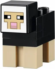 Minecraft Sheep, Black - Brick Built