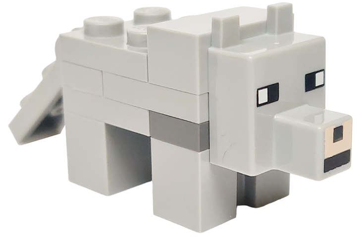 Minecraft Wolf - Brick Built