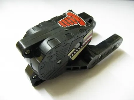 Pullback Motor 10 x 5 x 4 Motorcycle (Motor 8) with Red Seat and Checkered Flag Pattern (Stickers) - Set 8371