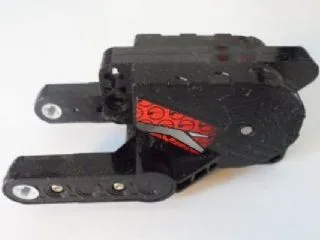 Pullback Motor 10 x 5 x 4 Motorcycle (Motor 8) with Gray and Red Pattern on Both Sides (Stickers) - Set 8354