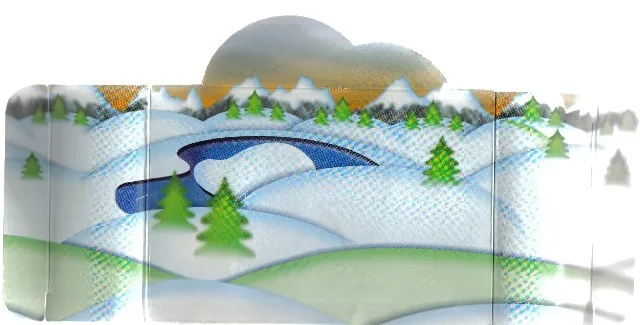 Paper Cardboard Backdrop for Set 1177