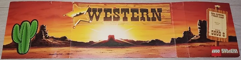 Paper Cardboard Backdrop for Set VP33 - Western Scenery