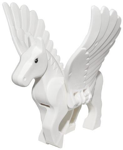 Pegasus, Movable Legs with Black Eyes and White Pupils Pattern