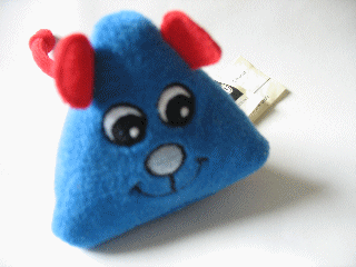 Primo Shape Sorter Cloth Shape Triangular Mouse with Squeaker