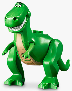 Dinosaur Toy Story (Rex), Tan Stomach and Eyebrows