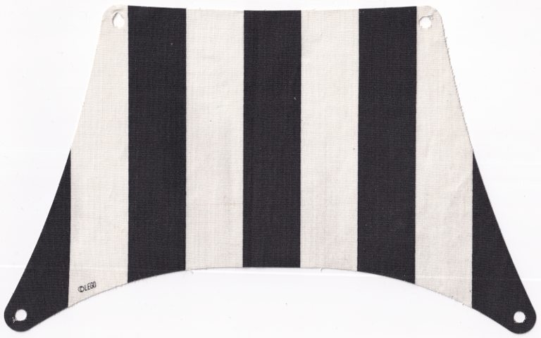Cloth Sail 27 x 17 Top with Black Thick Stripes Pattern