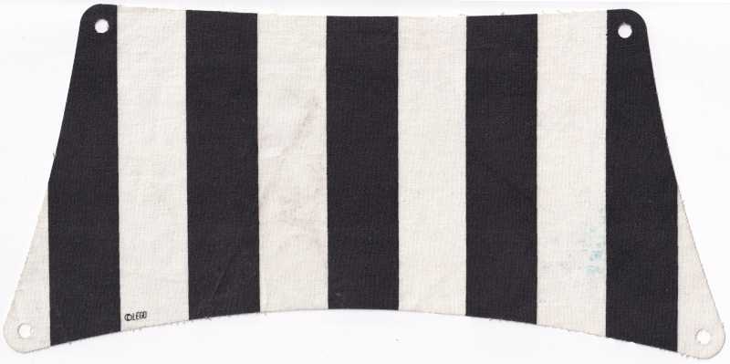 Cloth Sail 30 x 15 Bottom with Black Thick Stripes Pattern