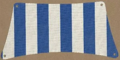 Cloth Sail 30 x 15 Bottom with Blue Thick Stripes Pattern