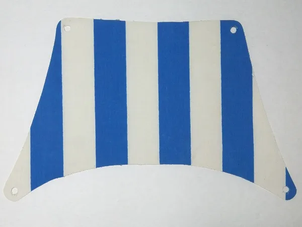 Cloth Sail 27 x 17 Top with Blue Thick Stripes Pattern
