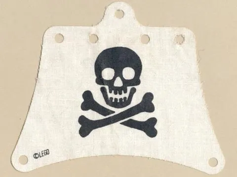 Cloth Sail 12 x 10 with Skull and Crossbones Pattern (from 6261)