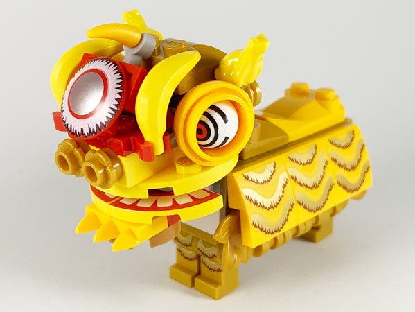 Lion Dance Costume Gold - Brick Built