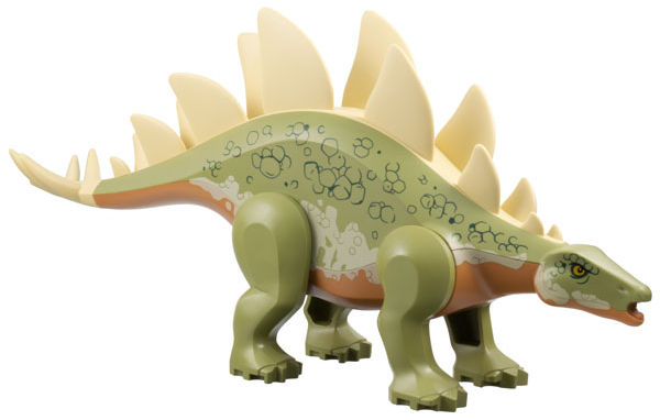 Dinosaur Stegosaurus with Tan Plates and Thagomizer