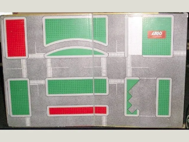 Town Plan Board, Cardboard European Left-Driving (50 1/2cm x 79 1/2cm) - Set 200-5