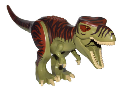Dinosaur Tyrannosaurus rex with Reddish Brown Back